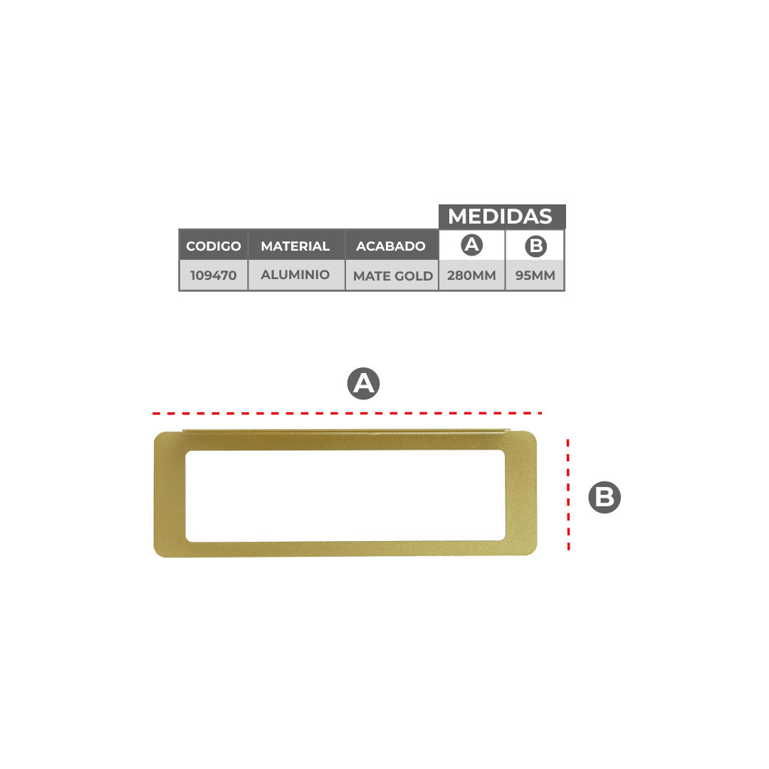 Soporte de vino mod. Eva matte gold
