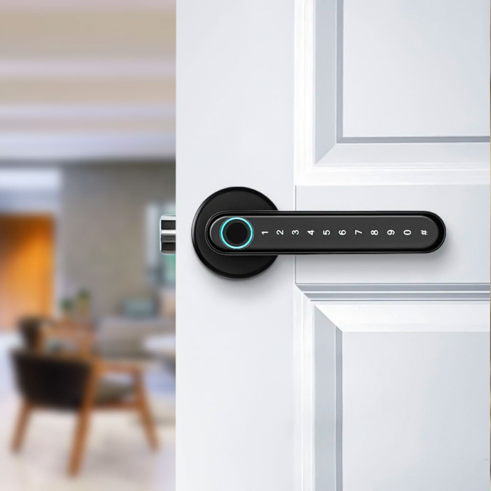 Chapa manija biometrica inalámbrica mod. s1 con pestillo