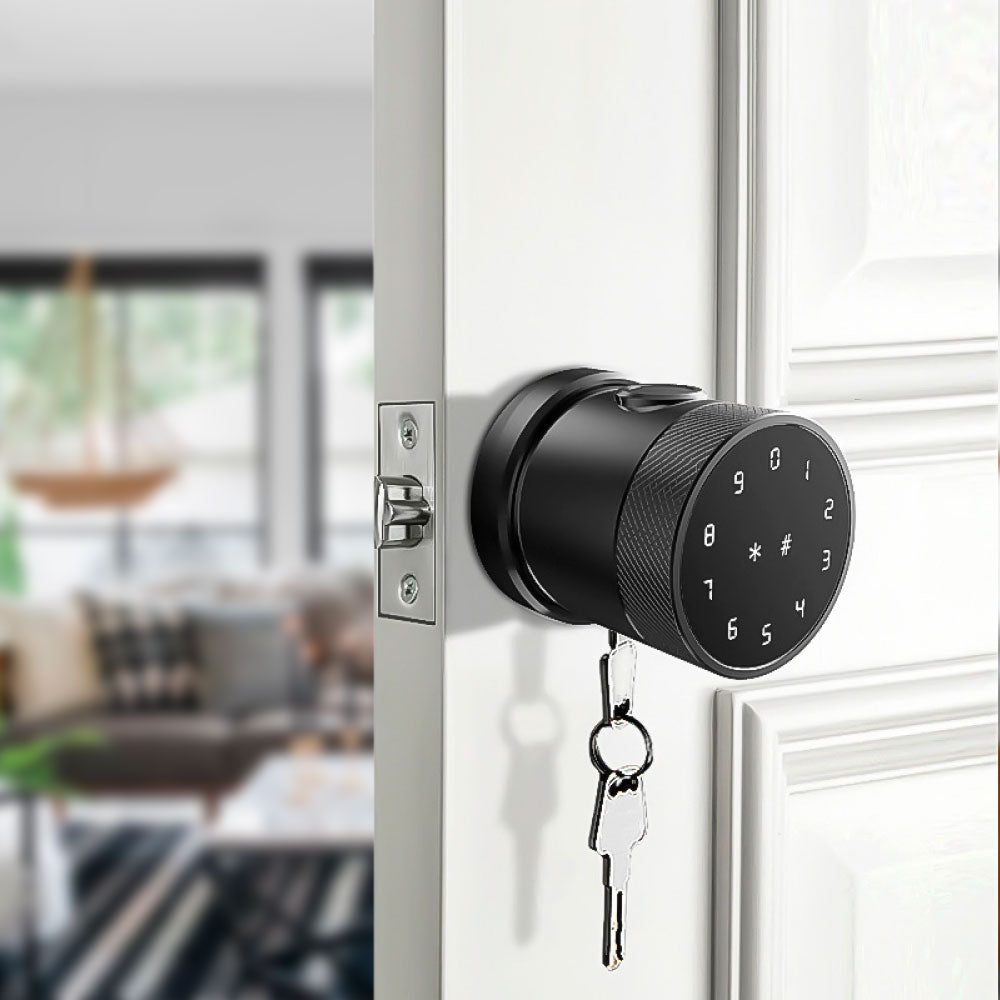 Cerradura mod. r4 redonda inalámbrica biométrica