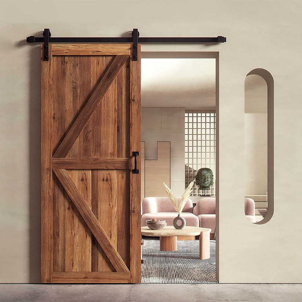 Sistema black mate para puerta corrediza mod. Curve 150kg-2mts 1 puerta