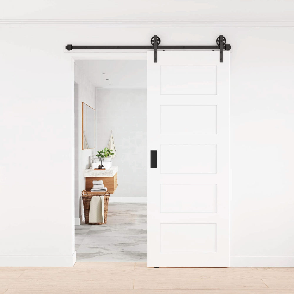 Sistema black mate para puerta corrediza mod. Wheel 160kg-2mts 1 puerta