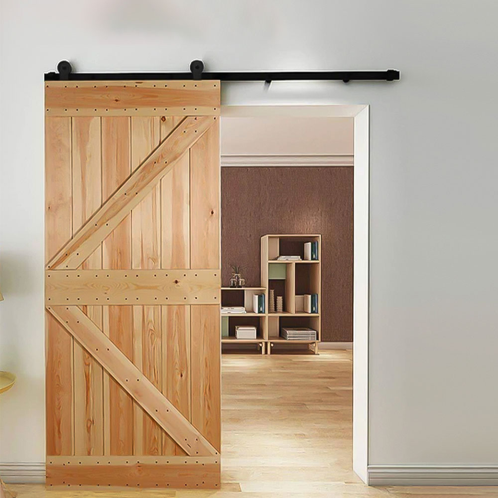 Sistema black mate para puerta corrediza mod. Small curve 150kg-2mts 1 puerta