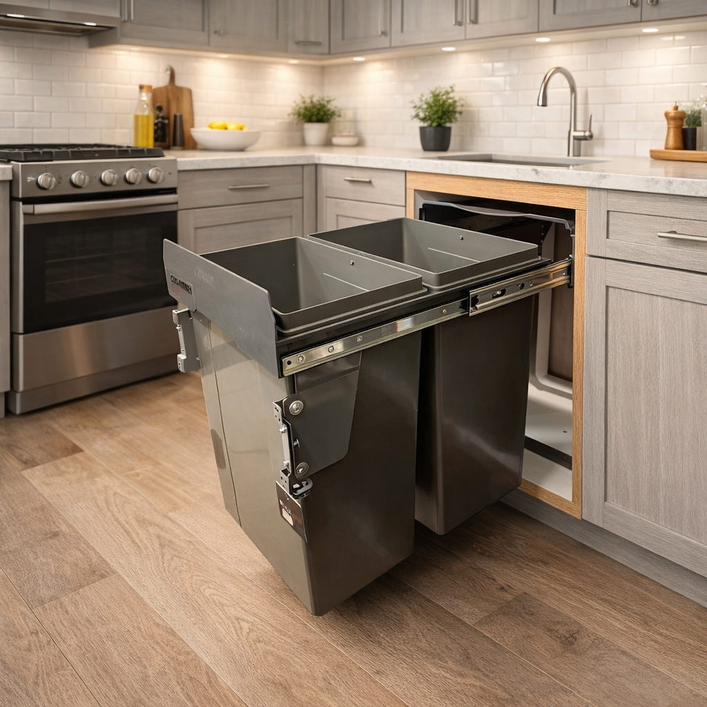 Tacho para cocina 2 contenedores x 30 litros