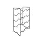Soporte de 8 botellas acero inoxidable sus304 black mate