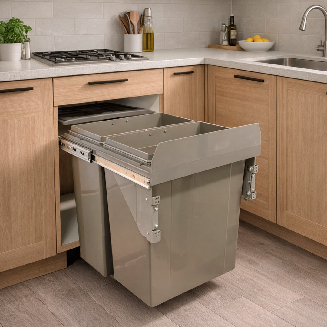 Tacho para cocina 2 contenedores x 31 litros