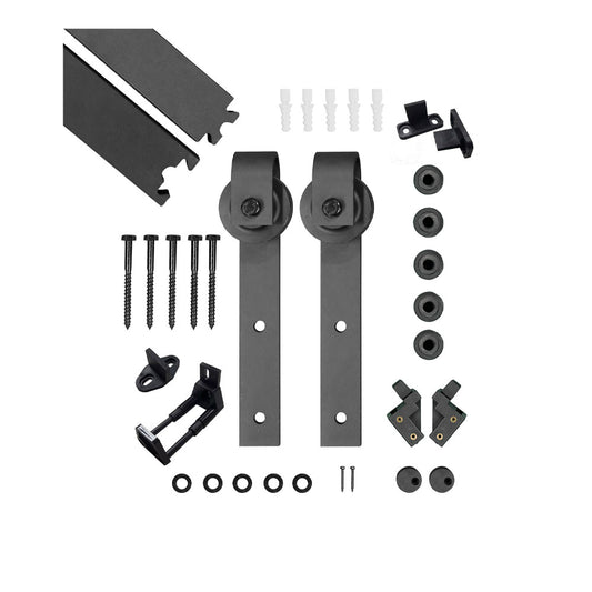 Sistema black mate para puerta corrediza mod. curve 80kg-2mts 1 puerta