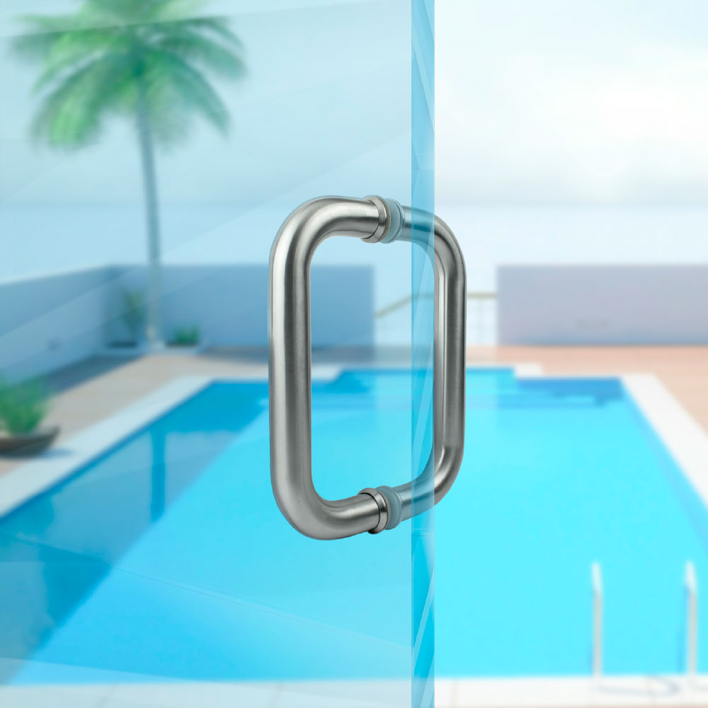 Manillon mod. Benedetto C ss304 para puerta de vidrio