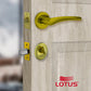 Cerrojo de seguridad round gold chrome llave-mariposa