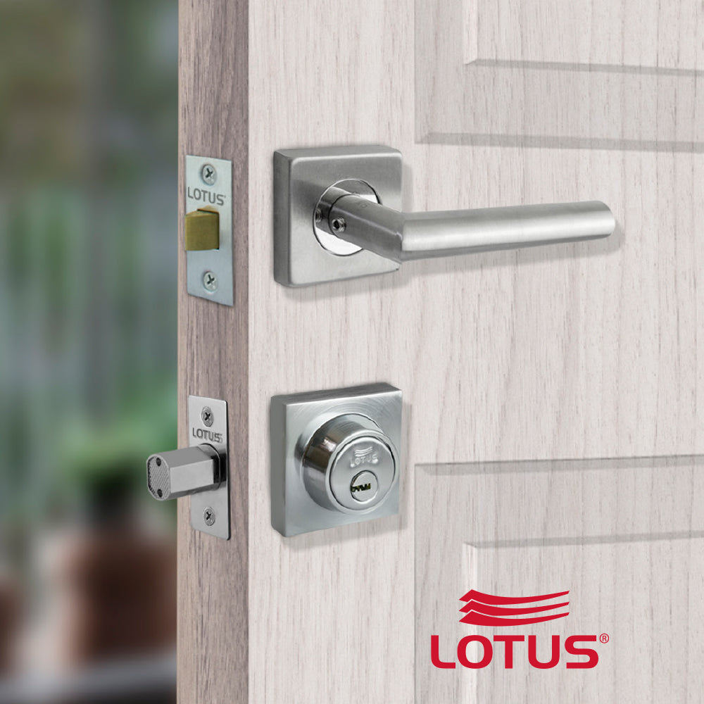 Cerrojo de seguridad square polish chrome llave-llave megacanal