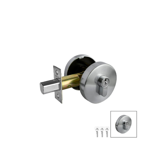 Cerrojo de seguridad round polish chrome llave-llave