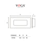 Tina mod. Morneze c/hueco ss304 black mate