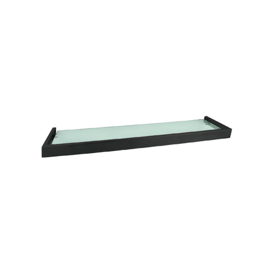 Repisa de vidrio mod. Eunise ss304 black mate