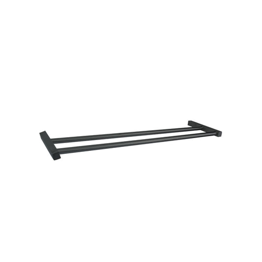 Toallero doble mod. Nicola ss304 black mate