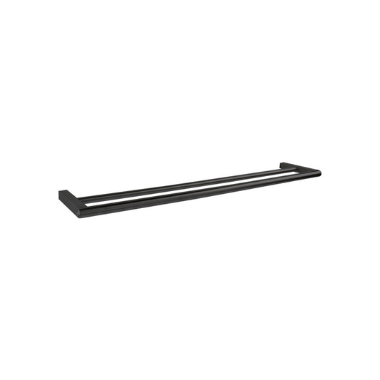 Toallero doble mod. Nicola ss304 black mate