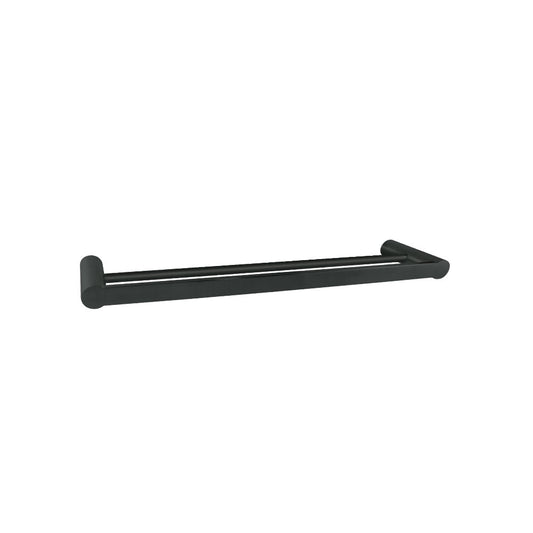 Toallero mod. Nastia doble barra tubular ss304 black mate