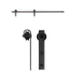 Sistema black mate para puerta corrediza mod. Curve 150kg-2mts 1 puerta