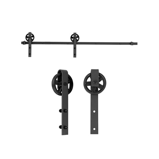 Sistema black mate para puerta corrediza mod. Wheel 160kg-2mts 1 puerta