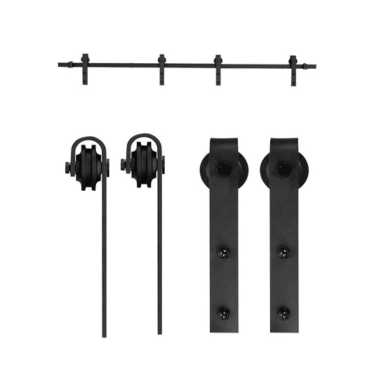 Sistema black mate para puerta corrediza mod. curve 150kg-4mts 2 puertas