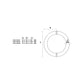Manillon mod. Brescia ss304 black mate p/pta de vidrio
