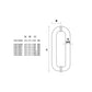 Manillon mod. Benedetto ss304 black mate p/pta de vidrio