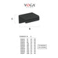 Jalador mod. Delta black mate acero inoxidable sus304