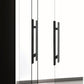 Manillon mod. Gero ss304 black mate p/pta de vidrio