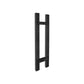 Manillon mod. Gero ss304 black mate p/pta de vidrio